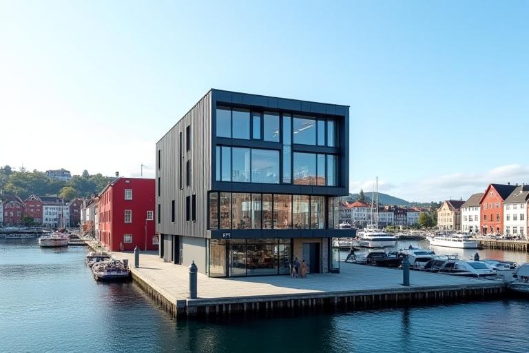 Millrun Marines hovedkontor ved havnen i Bergen.